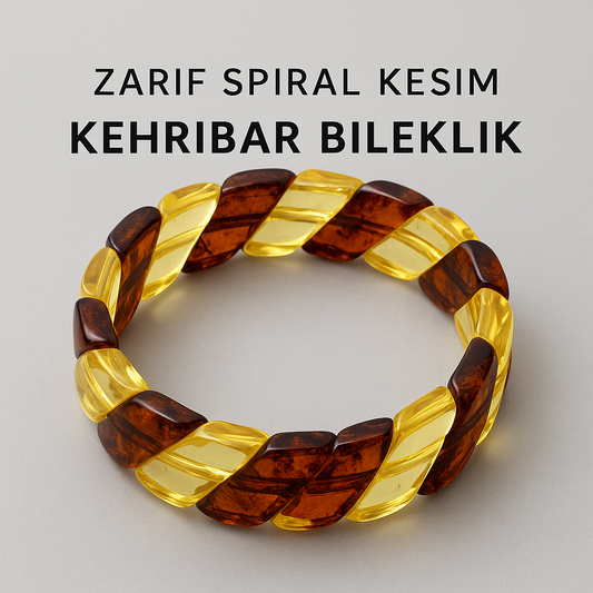 Yetişkin Damla Kehribar Bileklik
